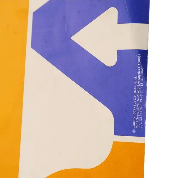 1969 Pop Art Lithograph Poster – “Deja-Vu” by Bob G.H. McKendrick, Mime Portrait - Picture 9 of 10